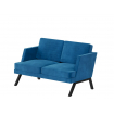 Aldo Диван двухместный ALD-02L Velutto 54/Металл Черный 1430*875*890