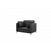 Brasco Диван одноместный BRS-1 Nappa 999/Металл Черный 1150*800*840