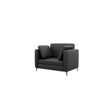 Brasco Диван одноместный BRS-1 Nappa 999/Металл Черный 1150*800*840