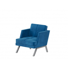 Aldo Кресло с декором из пуговиц ALDB-01L Velutto 54/Металл Серый 790*875*890