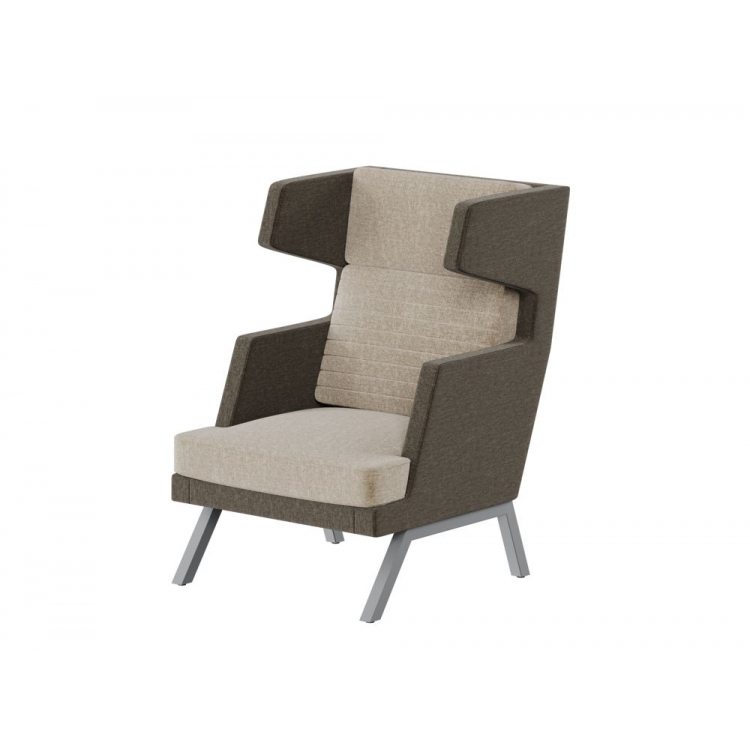 Aldo Кресло высокое ALD-01 Сан 03/Сан 06/Металл Серый 790*960*1180