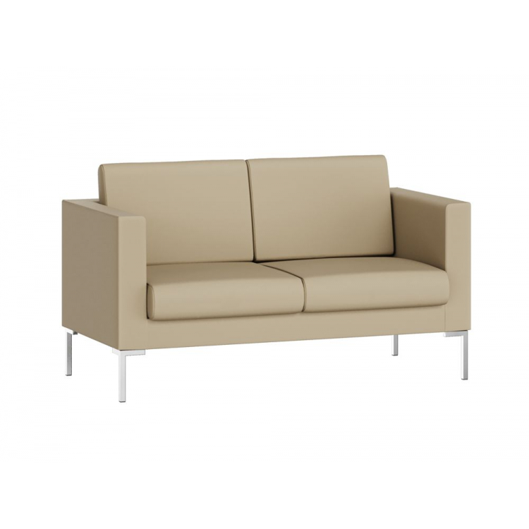 Hans Диван двухместный HNS-02 Nappa 131/Металл Хром 1520*770*820