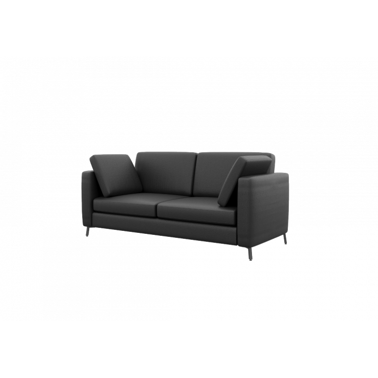 Brasco Диван двухместный BRS-2 Nappa 999/Металл Черный 1800*800*840