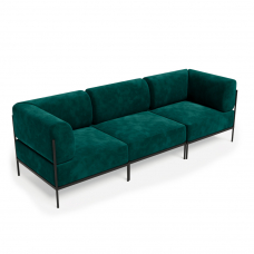 Rio Диван трёхместный РСЕ-06 Nebby 626/Металл Черный 2430*810*770