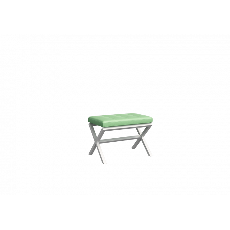 Next Банкетка одноместная NLT.L-1 Kanzas 20/Металл Белый 650*380*480