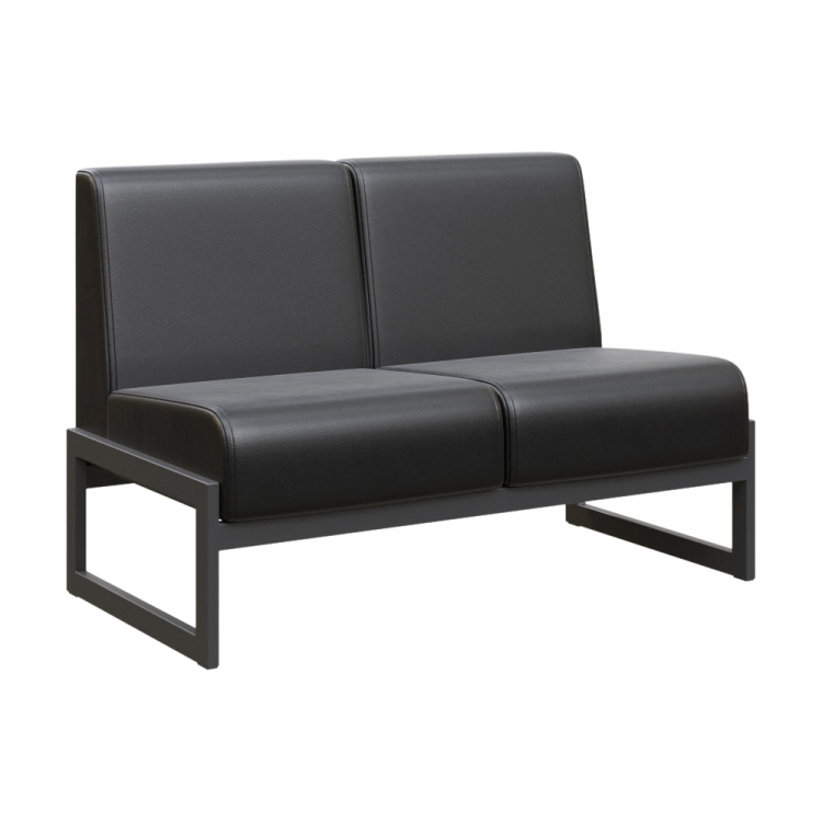 Module Диван двухместный MD.D2 Oregon 16/Металл Черный 1255*700*800