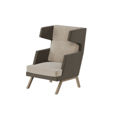 Aldo Кресло высокое ALD-01 Сан 03/Сан 06/Металл Капучино 790*960*1180