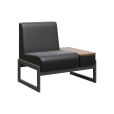 Module Диван одномест. столик унив. MD.D1-ST1 Oregon 16/Орех Гварнери/Металл Черный 980*700*800