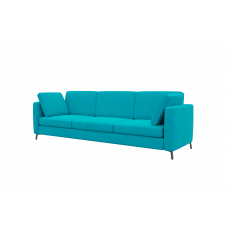 Brasco Диван трехместный BRS-3 Teddy 133/Металл Черный 2450*800*840