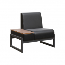 Module Диван одномест. столик унив. MD.D1-ST1 Oregon 16/Орех Гварнери/Металл Черный 980*700*800