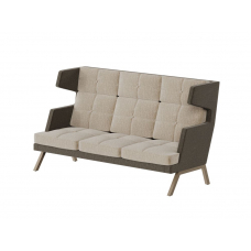 Aldo Диван трёхместный высокий с декором из пуговиц ALDB-03 Сан 03/Сан 06/Металл Капучино 2010*960*1