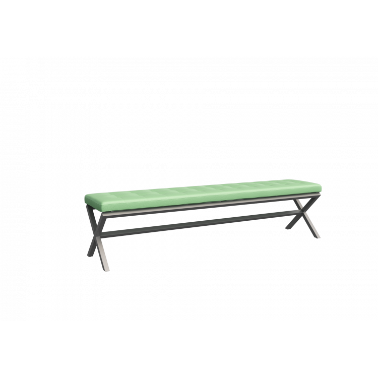 Next Банкетка трехместная NLT.L-3 Kanzas 20/Металл Серый 1950*380*480