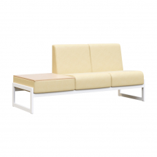 Module Диван двухмест. столик унив. MD.D2-ST2 Oregon 11/Акация Лорка/Металл Белый 1855*700*800