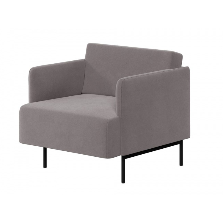 Stenly Диван одноместный STN-1 Velutto 08/Металл Черный 800*840*760