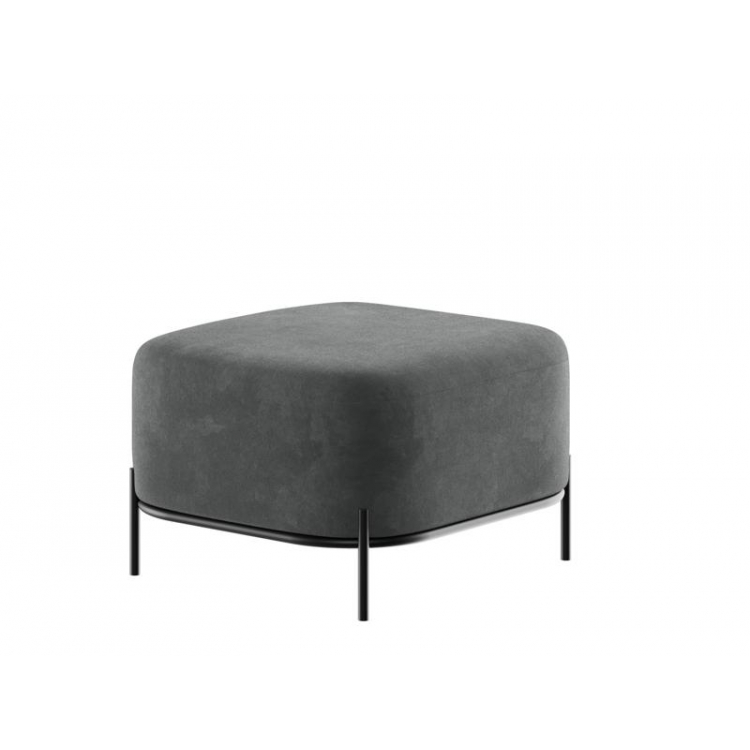 Jive Диван одноместный без спинки JVE-3 Velutto 75/Металл Черный 670*720*480