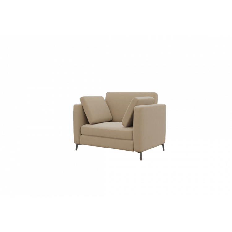 Brasco Диван одноместный BRS-1 Alia 3/Металл Черный 1150*800*840