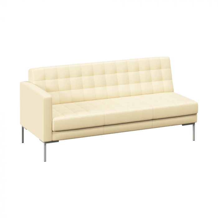 Forest Секция с подлокотником трехместная FR-SP-03 (R) Oregon 11/Металл Серый 1850*800*840