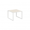 Next Столик малый NLT.SM Акация Лорка/Металл Белый 600*600*430