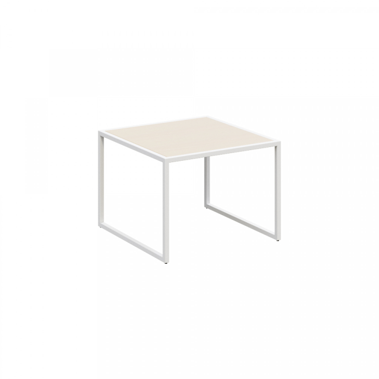 Next Столик малый NLT.SM Акация Лорка/Металл Белый 600*600*430