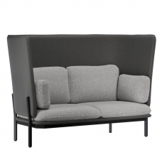Stato Диван двухместный с высокой спинкой STA-02 Сан 08/Сан 13/Металл Черный 1820*900*1200