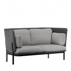 Stato Диван двухместный с низкой спинкой STA-02L Сан 08/Сан 13/Металл Черный 1730*850*855