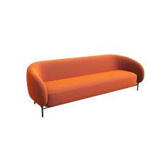 Belt Диван трёхместный BLT-3 Velvet Lux 72/Металл Черный 2210*850*730