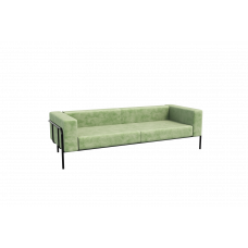 Flex Диван трехместный FLX-3 Teddy 917/Металл Черный 2100*915*690