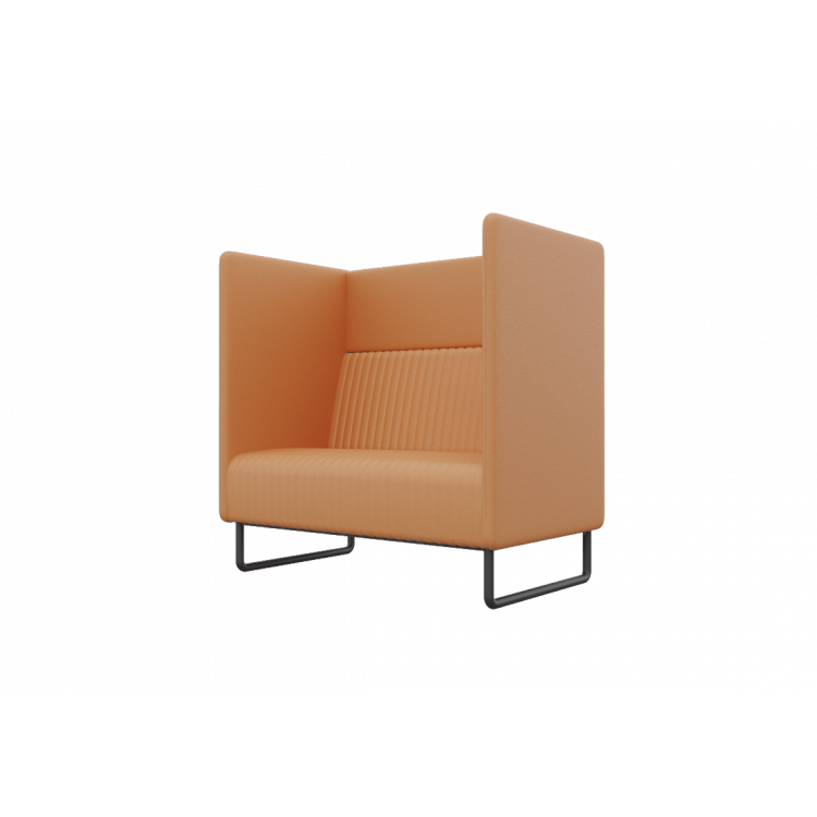 Bronks Диван одноместный BROS-1 Nappa 490/Металл Черный 1050*760*1180