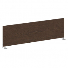 Metal System Экран для стола боковой Б.ЭКР-123 Венге Цаво/Металл Серый 1235*348*18