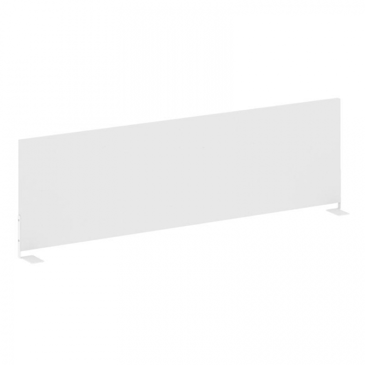 Metal System Экран для стола боковой Б.ЭКР-120 Белый/Металл Белый 1200*348*18