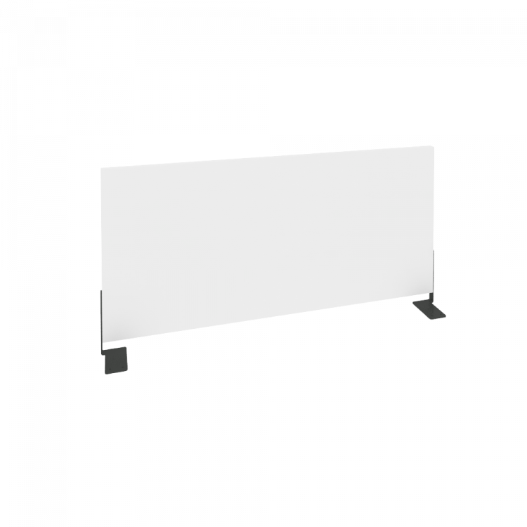 Onix Экран боковой (ЛДСП) O.EKR-80 Белый Бриллиант/Металл Антрацит 800*370*18