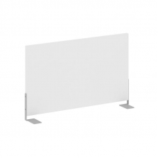 Metal System Экран для стола боковой Б.ЭКР-60 Белый/Металл Серый 600*348*18
