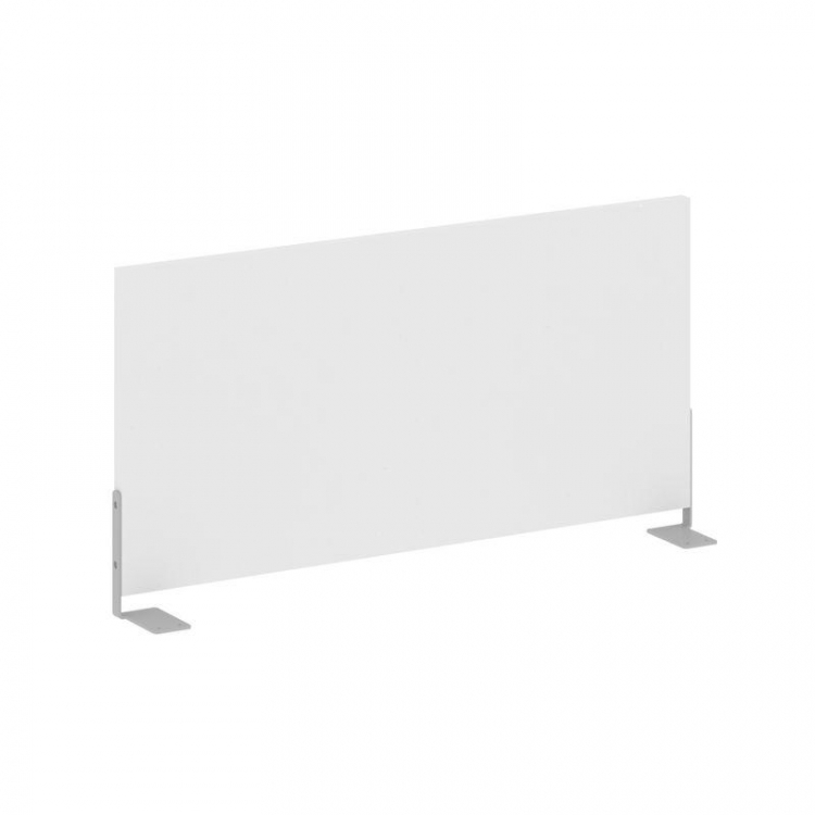Metal System Экран для стола боковой Б.ЭКР-72 Белый/Металл Серый 720*348*18