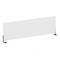 Metal System Экран для стола боковой Б.ЭКР-120 Белый/Металл Антрацит 1200*348*18
