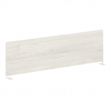 Metal System Экран для стола боковой Б.ЭКР-120 Дуб Наварра/Металл Белый 1200*348*18