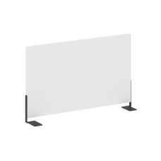 Metal System Экран для стола боковой Б.ЭКР-60 Белый/Металл Антрацит 600*348*18