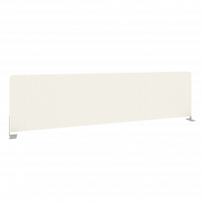 Metal System Экран тканевый боковой Б.ТЭКР-147 Белый/Металл Серый 1475*390*28