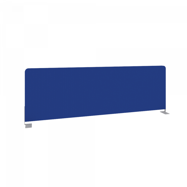 Metal System Экран тканевый боковой Б.ТЭКР-120 Синий/Металл Серый 1200*390*28