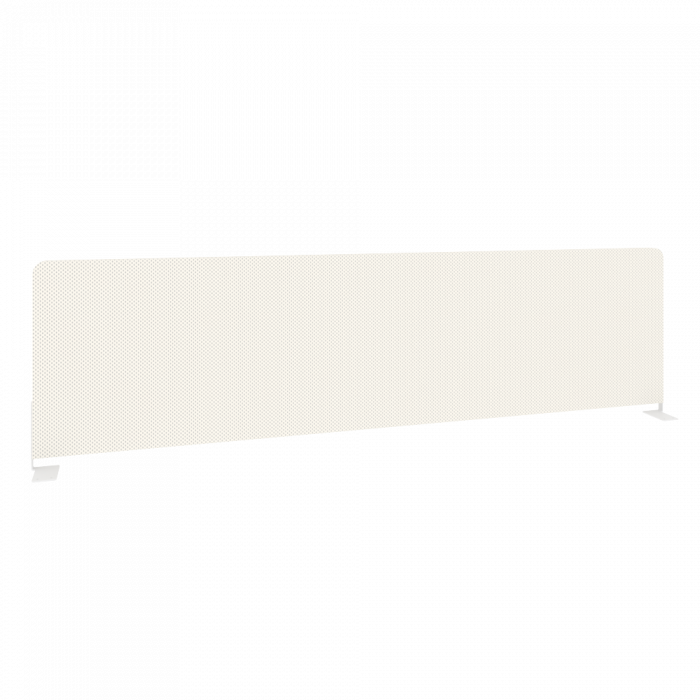 Metal System Экран тканевый боковой Б.ТЭКР-147 Белый/Металл Белый 1475*390*28