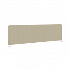 Metal System Экран тканевый боковой Б.ТЭКР-123 Темно-бежевый/Металл Белый 1235*390*28