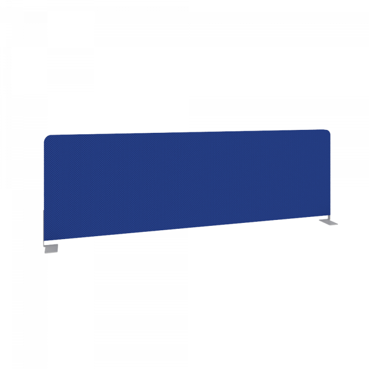 Metal System Экран тканевый боковой Б.ТЭКР-123 Синий/Металл Серый 1235*390*28
