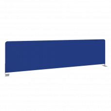 Metal System Экран тканевый боковой Б.ТЭКР-147 Синий/Металл Серый 1475*390*28