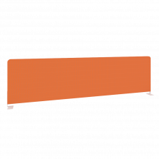 Metal System Экран тканевый боковой Б.ТЭКР-147 Оранжевый/Металл Белый 1475*390*28