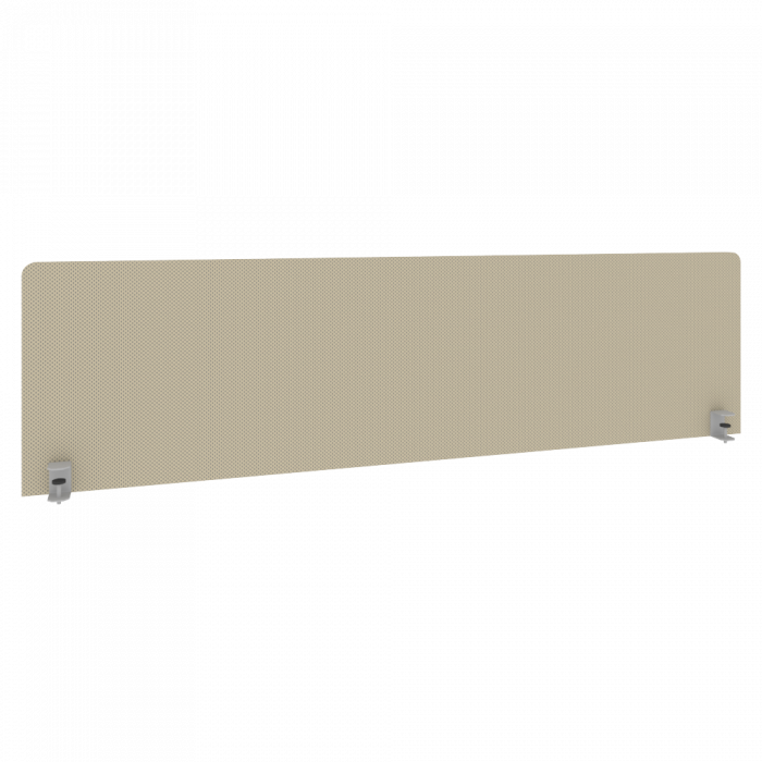 Metal System Экран тканевый для стола Б.ТЭКР-5 Темно-бежевый 1650*450*28