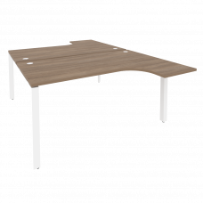 Onix Рабочая станция на П-образном м/к O.MP-D.SA-4 Дуб Аризона/Металл Белый 1580*2395*750 (1635/460)