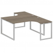 Metal System Рабочая станция криволинейная на О-образном м/к БО.РАС-СА-2.4 Вяз Благородный/Металл Се