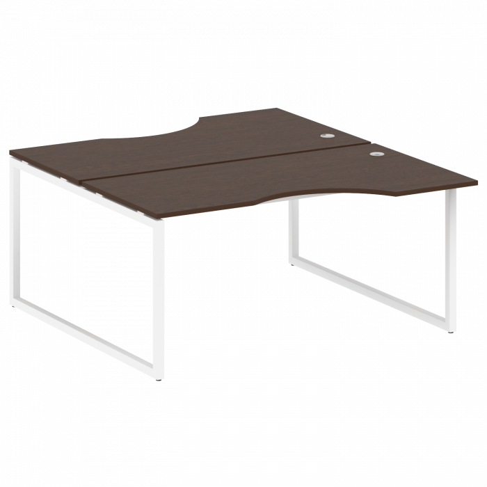 Метал Систем Куатро Рабочая станция криволинейная на О-образном м/к 40БО.РАС-СА-2.1 Венге Цаво/Метал