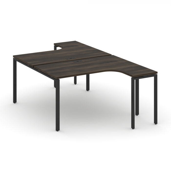 Concept Рабочая станция CN.DSA-001 Дуб Мали/Металл Черный 1380*1480*750