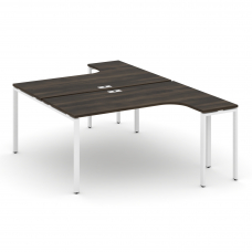 Concept Рабочая станция CN.DSA-002 Дуб Мали/Металл Белый 1580*1480*750