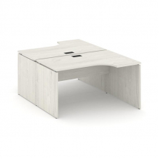 Style Project Рабочая станция эргоном. SN-D.DRPA-002 Дуб Наварра/Черная Заглушка 1580*600/1992*750